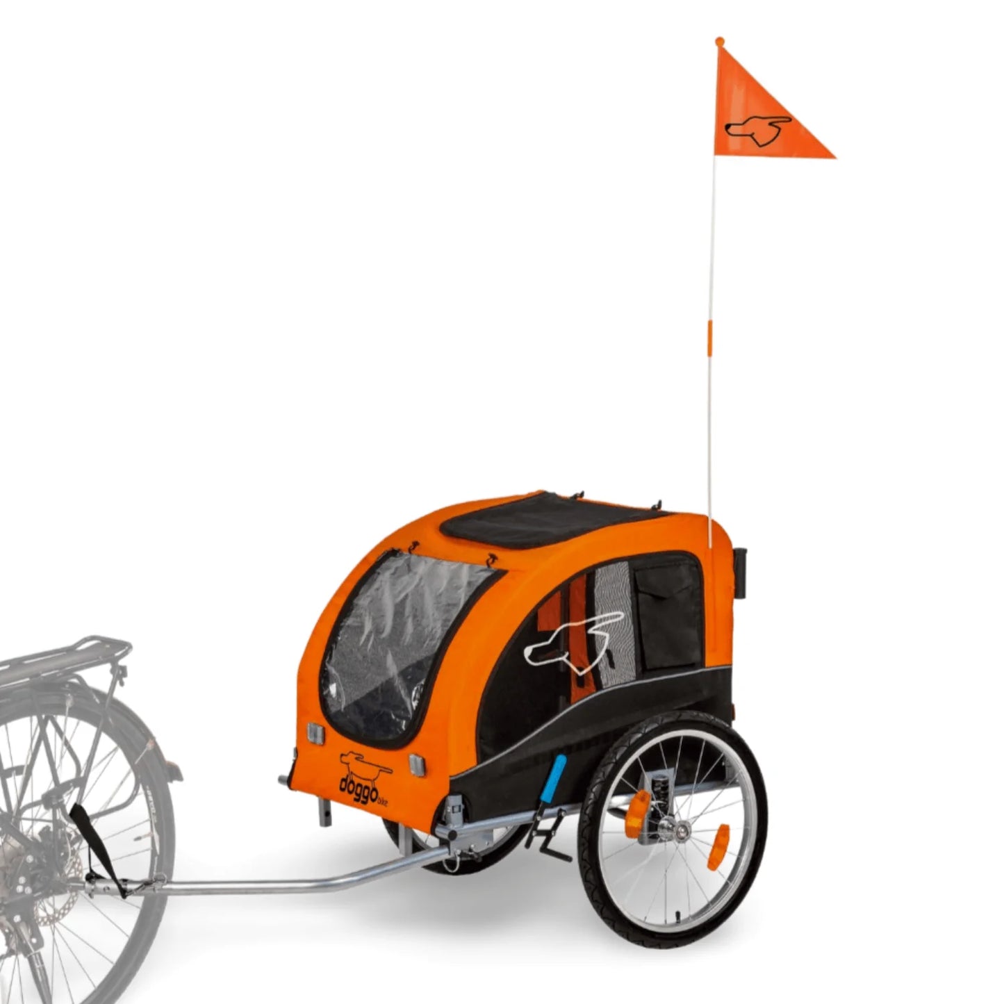 Enjoy Quadra Island with your dog using our eBike Rental trailer