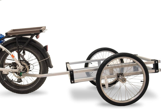 Quadra Island eBike Rental trailer for heading to the spit for a picnic