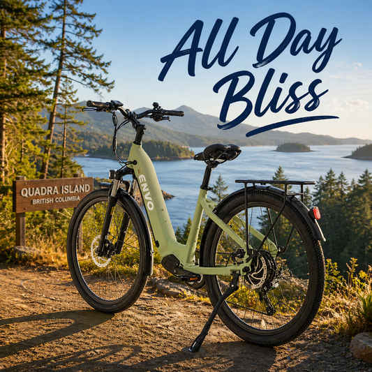 Rent an ebike at Quadra Island Kayaks for $99 for an entre day
