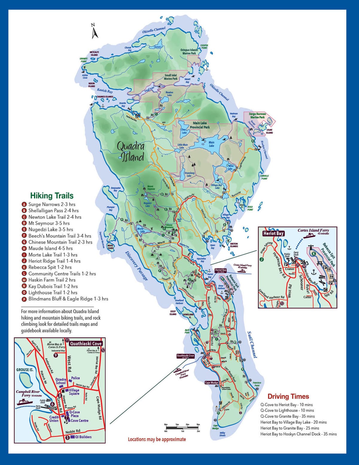 Things to do on Quadra Island — trails, beaches and scenic rides